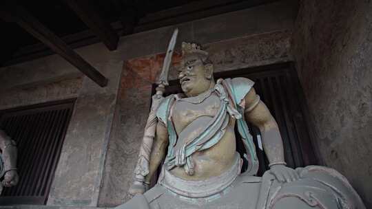 平遥双林寺金钢彩塑像