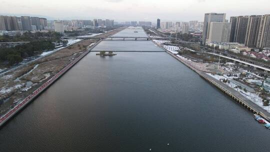 雪后汾河