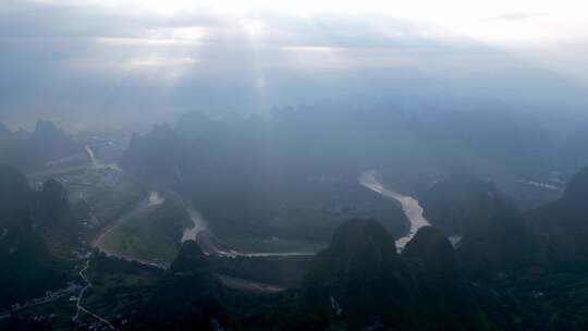 桂林山水漓江风光喀斯特地貌