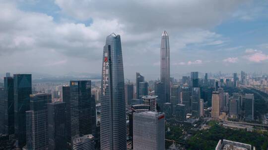 平安大厦视频深圳第一高楼周边建筑群视频素材模板下载