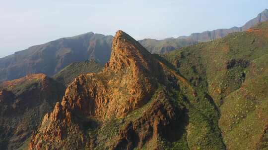 特内里费岛，山，草，绿色