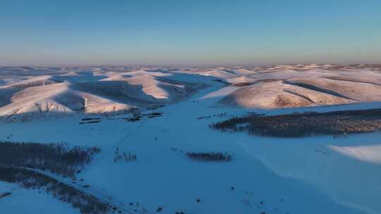 大兴安岭冬季雪景