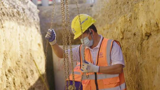 中国中铁铁路工人道路修建