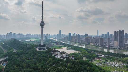 武汉城市地标天际线风光