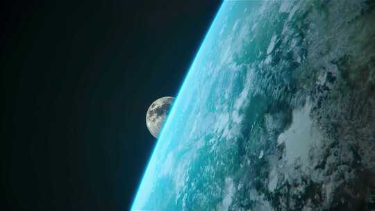 从地球看月亮太空宇宙星球月球特写月亮