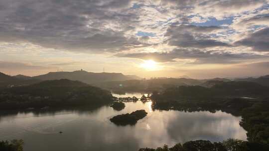 惠州西湖风景名胜风景区航拍