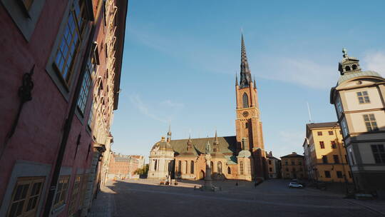 斯德哥尔摩著名的铁尖塔教堂