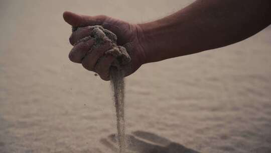 手抓一把沙子 时间流逝