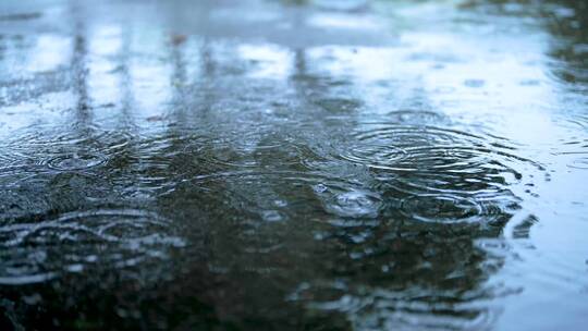 雨滴下雨