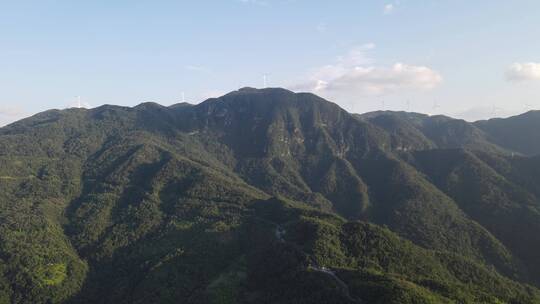 航拍高山森林原始森林