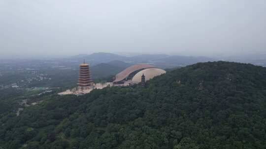 江苏南京牛首山景区航拍