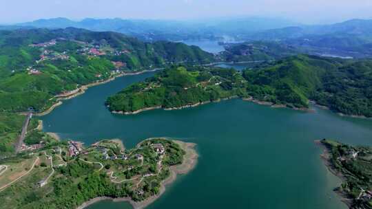 陕西安康瀛湖景区 汉江河流