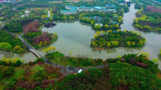 秋天的城市公园