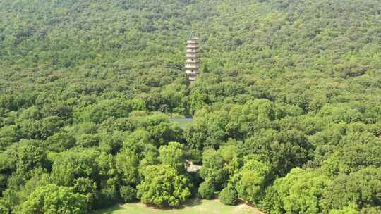 4K夏日南京钟山风景区灵谷寺