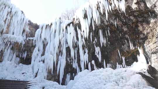 冰瀑 瀑布 沕沕水景区冰瀑 景点