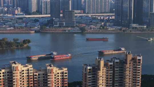 广州珠江运沙船
