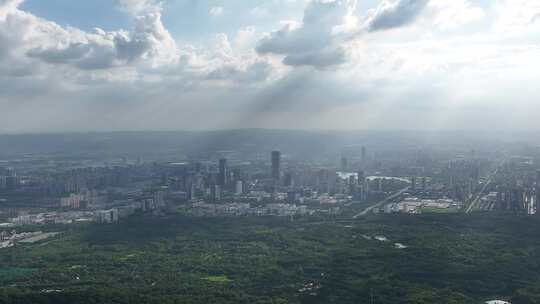 合肥蜀山区4k航拍大景