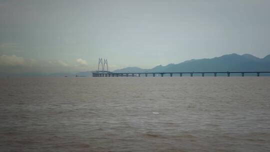 深圳湾海水海浪海滩视频