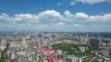 湖南省衡阳市湘江城市风光4k航拍全景高清在线视频素材下载