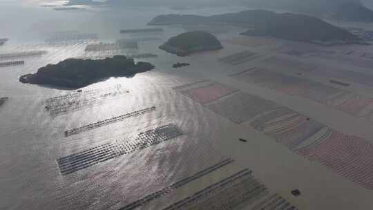 福建宁德霞浦最美县城东壁三沙码头高空航拍