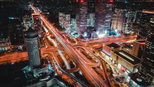 北京夜景视频素材模板下载