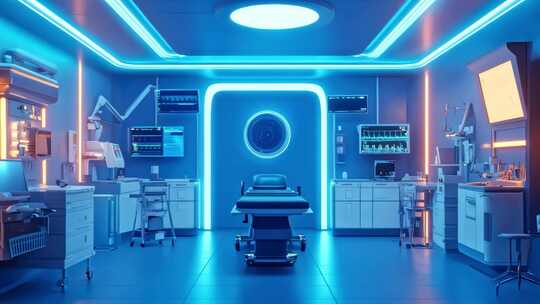 未来感科技医疗室场景