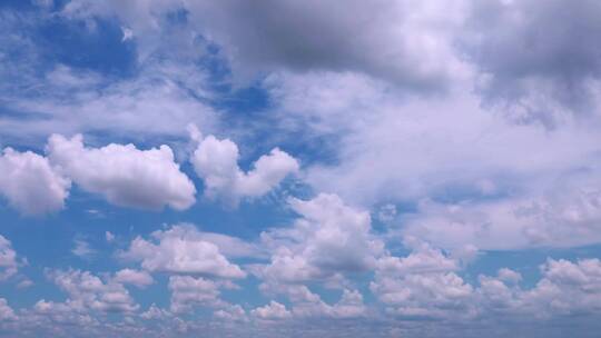 蓝天白云天空延时摄影风起云涌