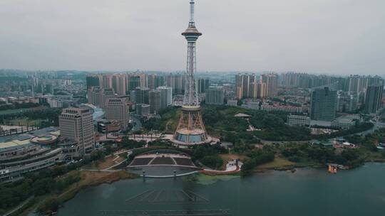 株洲塔城市地标航拍