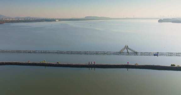 浙江省绍兴犭央犭茶湖昂桑湖江南水乡古道