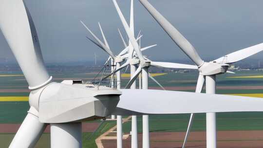 能源 风车 风力涡轮机视频素材模板下载