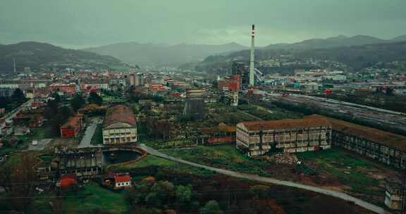 工厂，废弃，工业烟囱，Urbex