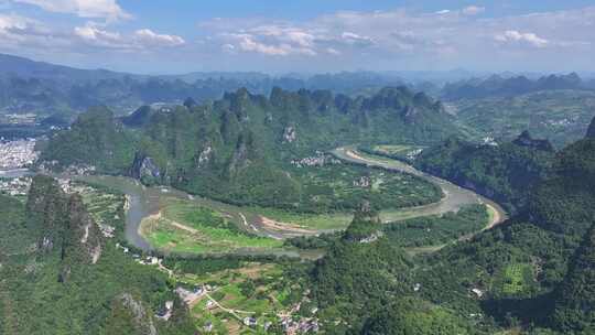 航拍风景 桂林山水 大美中国 壮丽山河