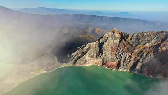 湖，伊延，火山，火山口