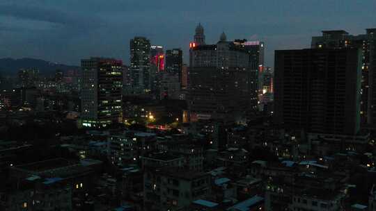 广州越秀区傍晚城市建筑视频素材模板下载