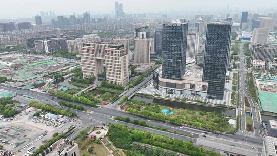4k航拍南京新城科技园