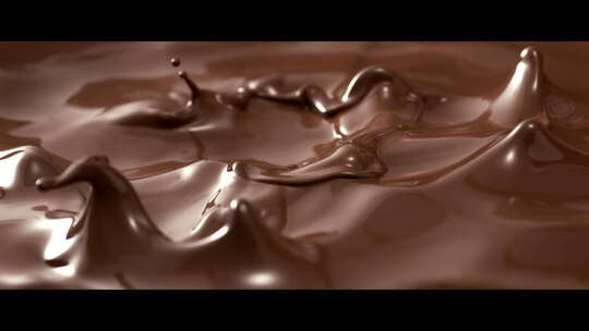 巧克力液体流动巧克力融化松露