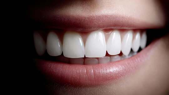 洁白牙齿展现健康笑容