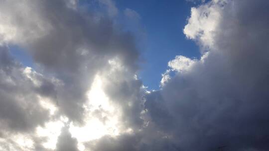天空中云层遮住了太阳