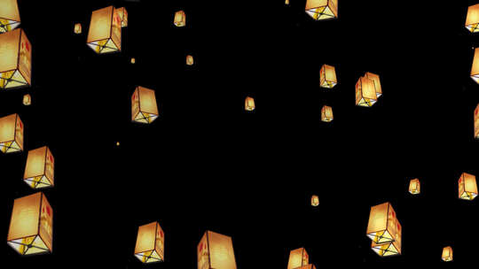 孔明灯背景素材