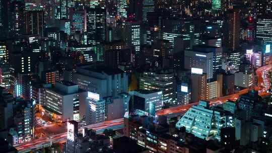 日本东京街道行人购物场景