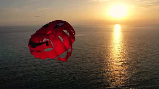 海上滑翔伞视频素材模板下载