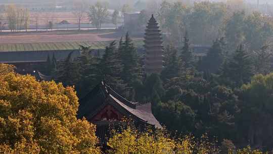 航拍洛阳白马寺