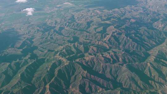 河北张家口附近坝上地区航拍