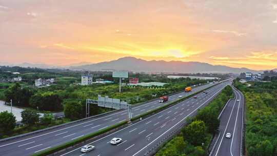 高速路服务区道路物流交通