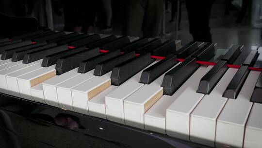 钢琴琴键视频素材模板下载