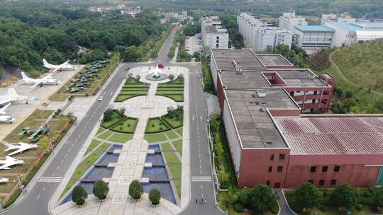 航拍湖南长沙航空学院