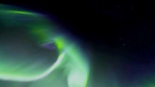 地球磁场极地极光夜空银河三维动画