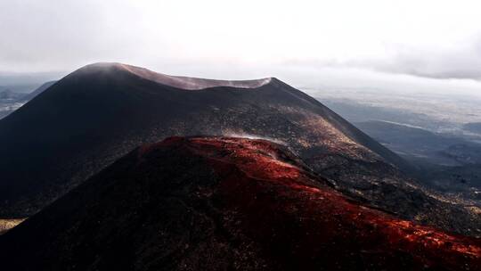 俄罗斯托尔巴赫的火山视频素材模板下载