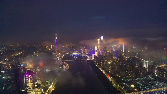 广州琶洲夜景视频素材模板下载