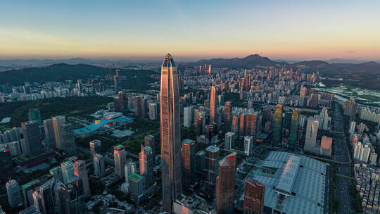 8k 深圳航拍大景 平安大厦